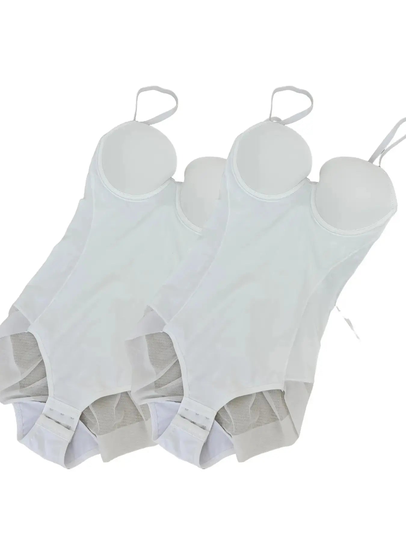Body string gainant pour femme, couleur unie, maille contrastante transparente, bretelles réglables, contrôle du ventre, pour toutes les saisons