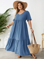 Robe d'été bohème grande taille pour femme