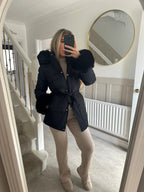 Cappotto in pelliccia sintetica