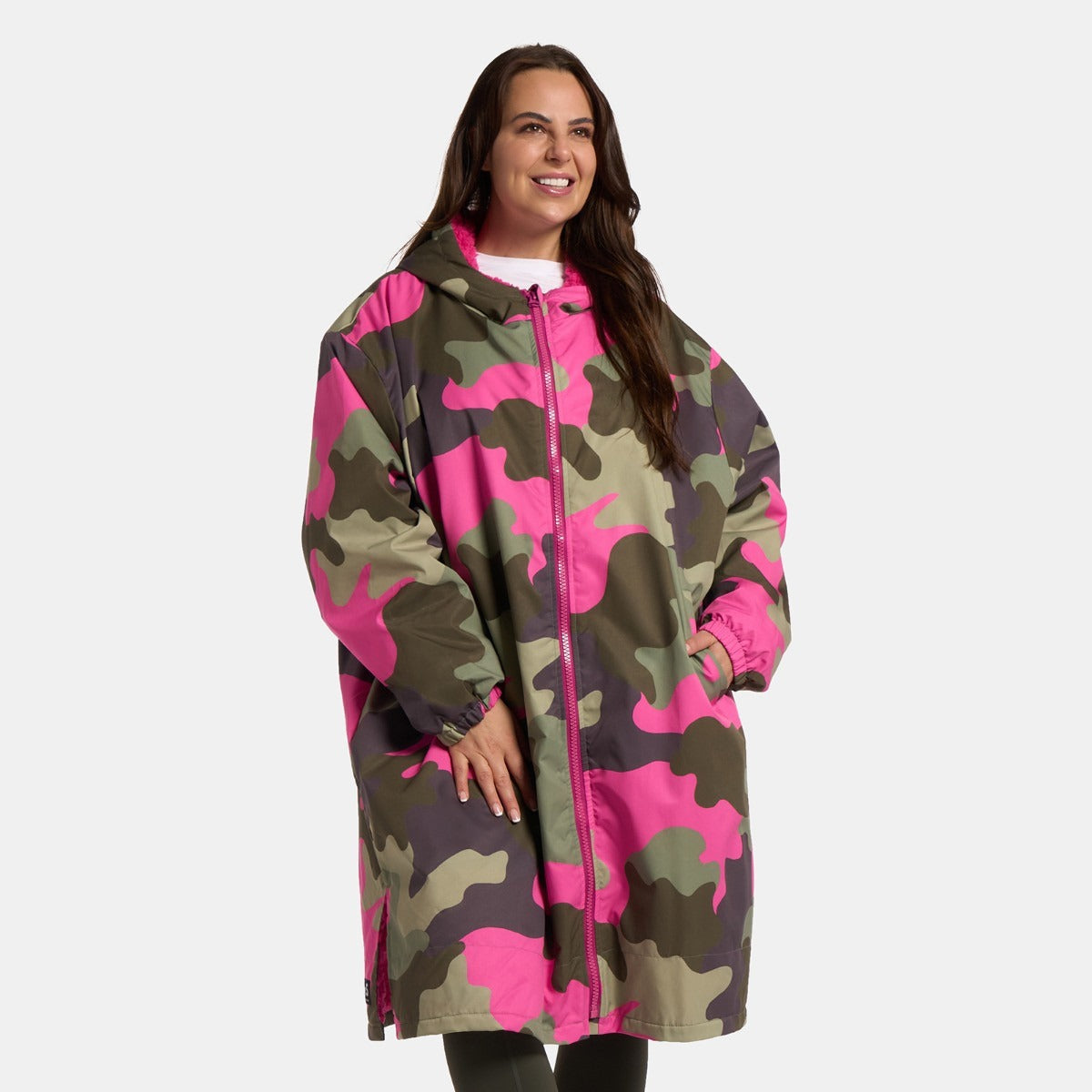 Peignoir de Séchage Imperméable Coupe-Vent, Robe de Changement Doublée Polaire Sherpa Douce, Manteau Veste à Capuche Surdimensionné à Manches Longues pour Enfants, Adultes, Hommes, Femmes, Surf, Plage, Natation, Restez au Sec