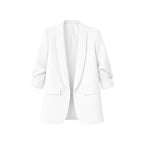 Blazer plissé à l'américaine | Vêtements pour femmes | Blazer | Plissé | Décontracté | Coupe ample