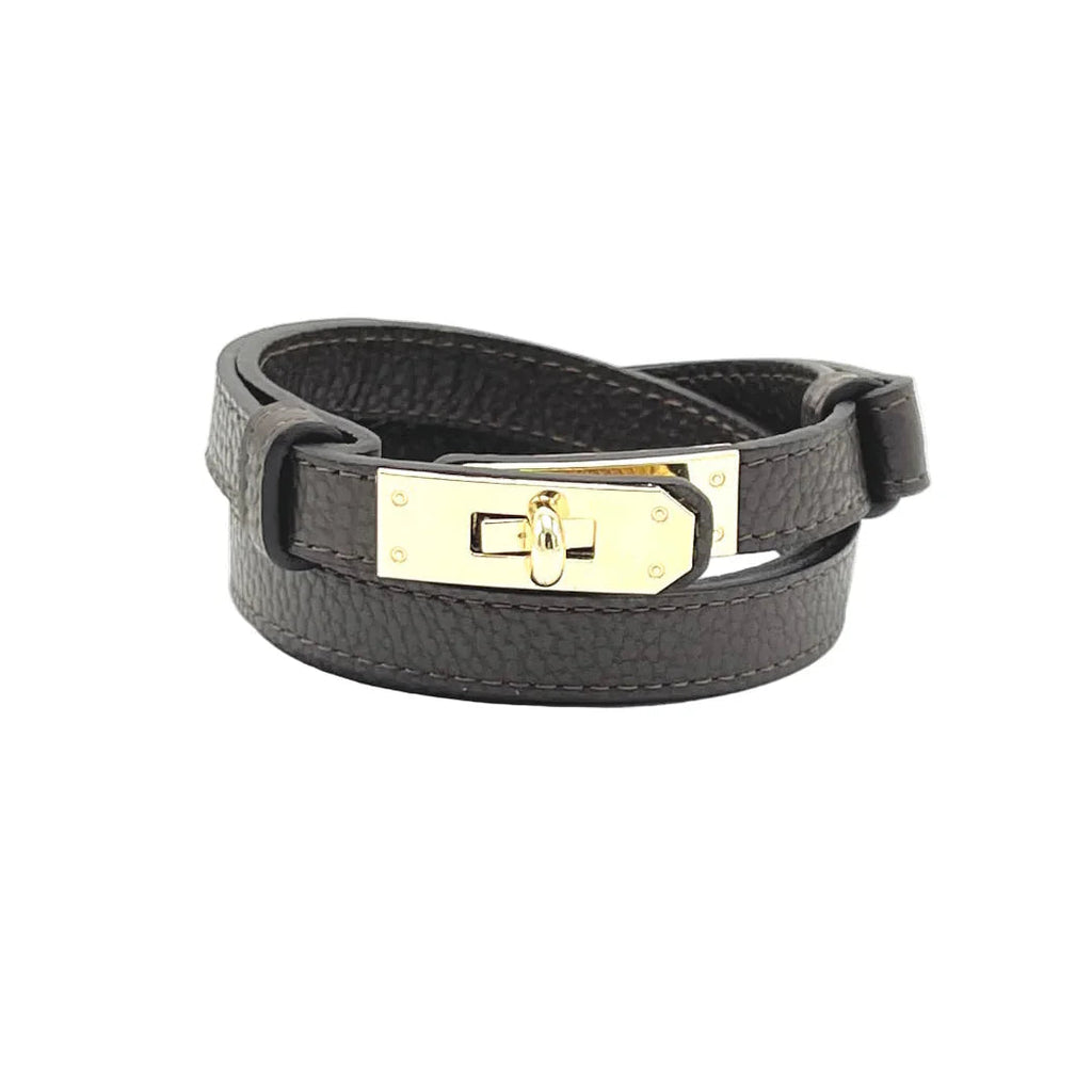 2026 Ermione, Ceinture en Cuir Véritable