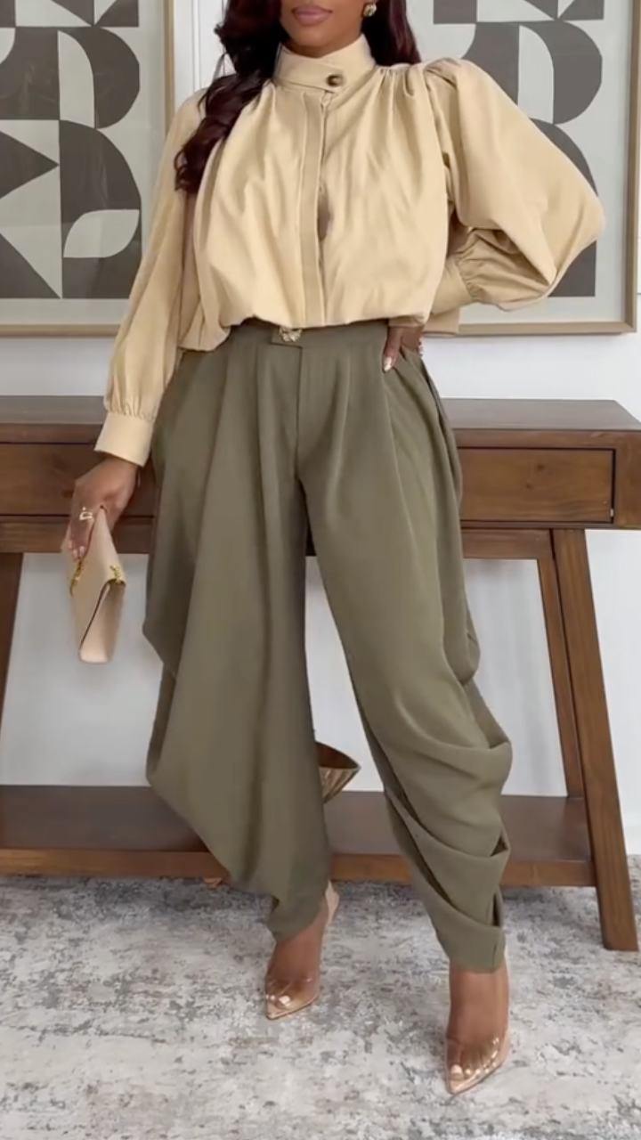 Ensemble décontracté débardeur et pantalon large pour femme