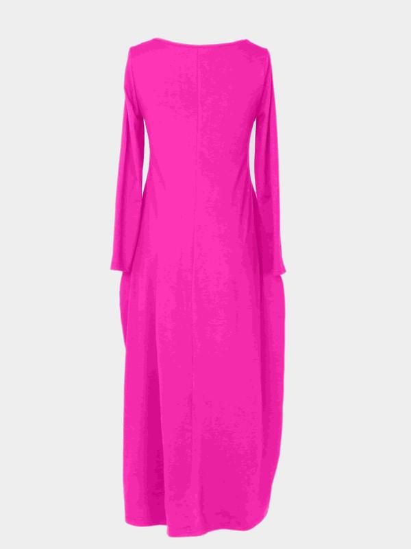 Chemise de nuit longue pour femme, imprimé léopard café, vêtements de nuit décontractés à manches longues et col rond avec poches, vêtement d'intérieur doux et confortable pour toutes les saisons