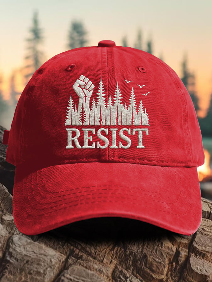 Cappellino da baseball con stampa "Retro Resist Save The Forest Service"