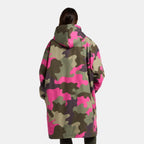 Peignoir de Séchage Imperméable Coupe-Vent, Robe de Changement Doublée Polaire Sherpa Douce, Manteau Veste à Capuche Surdimensionné à Manches Longues pour Enfants, Adultes, Hommes, Femmes, Surf, Plage, Natation, Restez au Sec