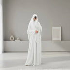 Prayer Set, 2-Piece Abaya Khimar in Jazz Fabric, Modest and Practical