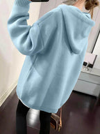 Felpa con cappuccio stampata cartoni animati da donna, felpa casual alla moda a maniche lunghe con coulisse per tutti i giorni, vacanze e attività all'aperto, maglieria da donna per autunno e inverno, maglioni da donna