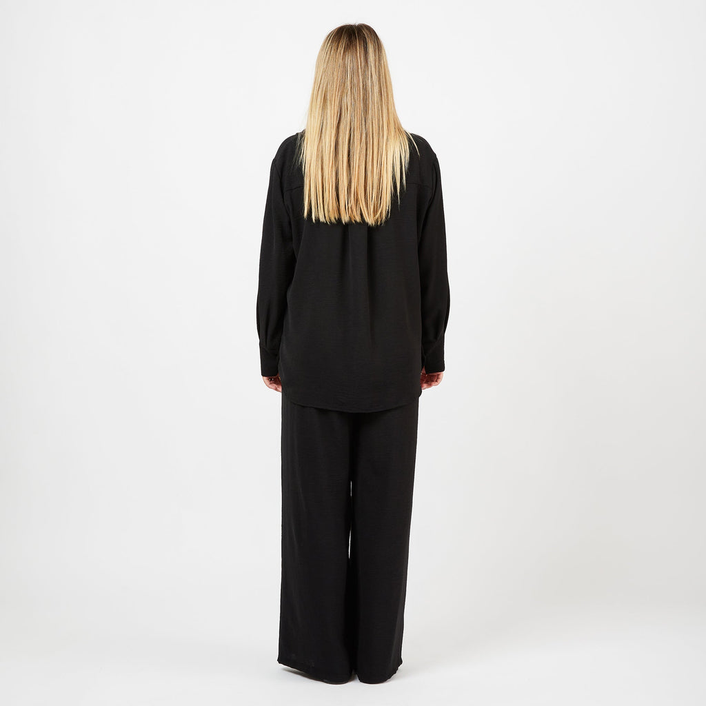 [2026.COUTURE] Completo elegante in camicia e pantalone palazzo morbido comodo