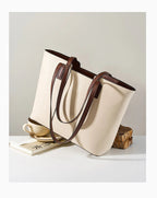 Borsa Tote da Lavoro Classica Grande da Donna in Vera Pelle