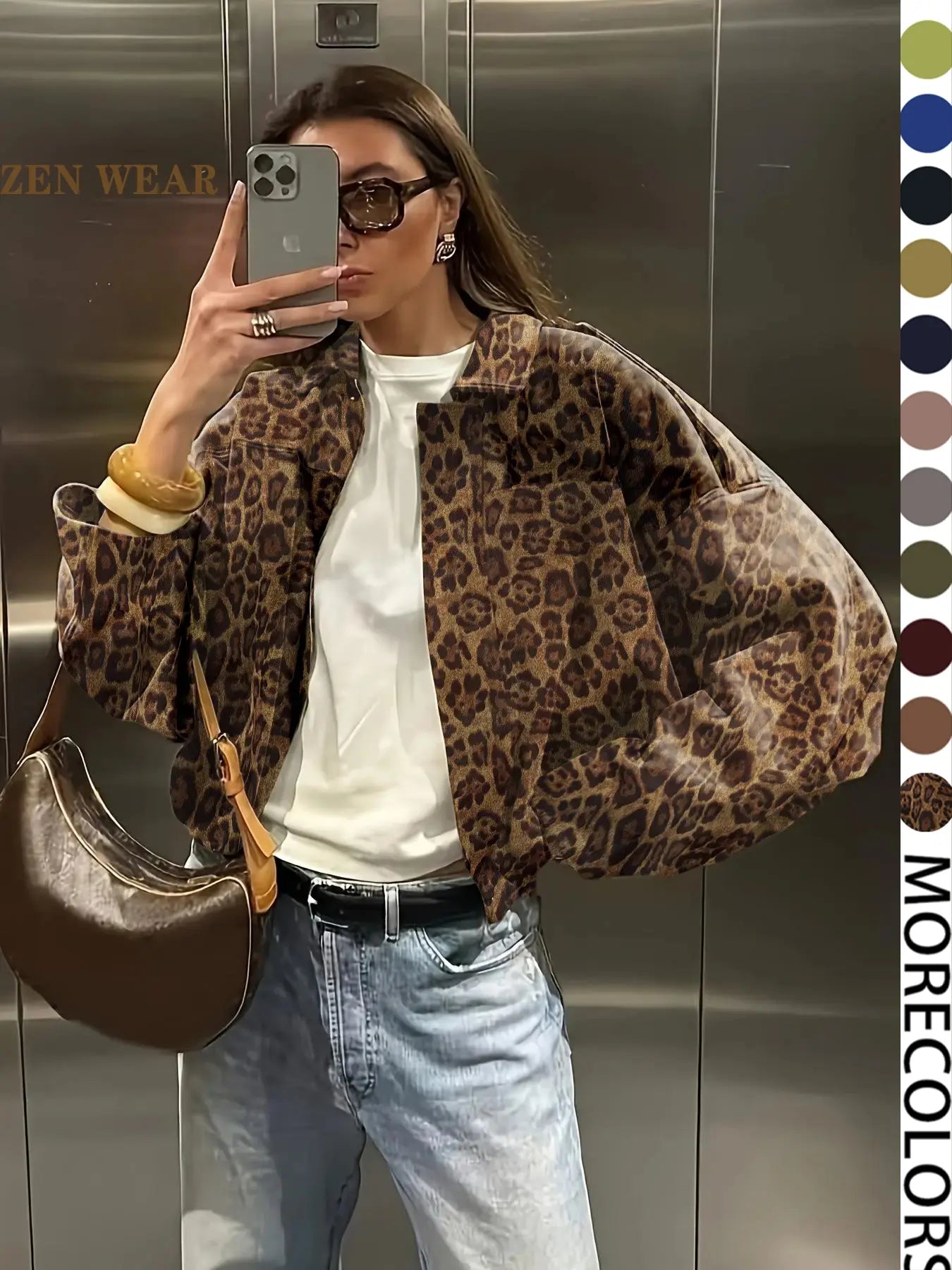 Veste aviateur femme, Nouveautés manteaux et vestes, Veste zippée décontractée pour femme, Veste d'hiver pour femme, Veste pilote oversize coupe courte, Veste courte streetwear femme 2025, Vêtement d'extérieur