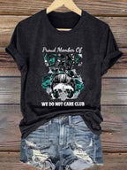 🔥Buy 3 Get 15% Off🔥Women's Round-Neck Retro Funny Proud Member Of WDNC Menopause Perimenopause Print T-Shirt