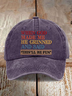 Unisex Faux Embroidered Faith Baseball Cap
