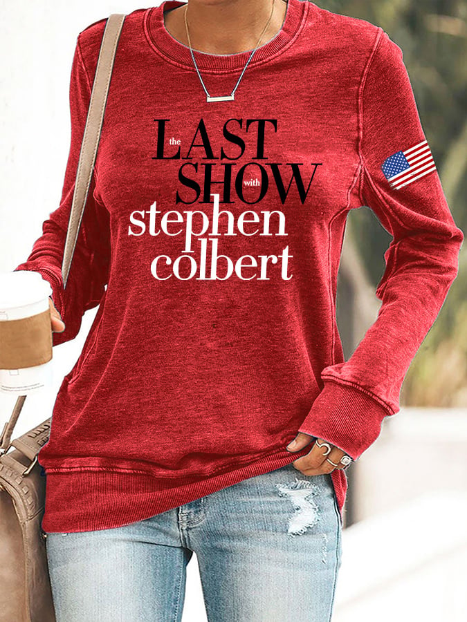 Felpa stampata "Retro Last Show"
