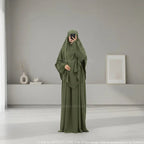 Prayer Set, 2-Piece Abaya Khimar in Jazz Fabric, Modest and Practical