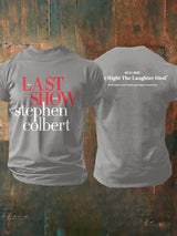 🔥Buy 3 Get 15% Off🔥Men's Retro Last Show 05.21.2026 The Night The Laughter Died After The Episode Ended. Hopefully People Laughed During The Show Print T-Shirt