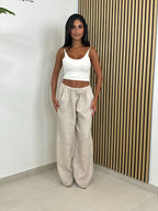 Pantalone 100% lino