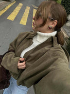 Giacca Aviator Donna, Nuovi Cappotti E Giacche, Giacca Casual Con Cerniera Da Donna Per L'Inverno, Giacca Da Pilota Oversize Taglio Corto, Giacca Corta Streetwear Donna 2025, Capispalla