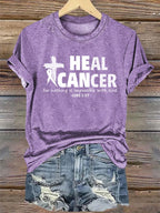 Women's  Lung Cancer HEAL CANCER Classic T-Shirt