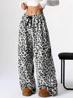 Pantalon décontracté d'hiver à carreaux, neuf, vintage, élastique, droit, ample, épais et chaud, confortable et élégant pour temps froid