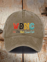 🔥Buy 3 Get 15% Off🔥Unisex  Retro Funny WDNC We Do Not Care Club Menopause Perimenopause Print Baseball Cap