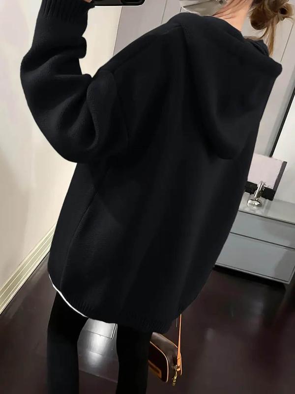 Felpa con cappuccio stampata cartoni animati da donna, felpa casual alla moda a maniche lunghe con coulisse per tutti i giorni, vacanze e attività all'aperto, maglieria da donna per autunno e inverno, maglioni da donna