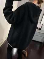 Felpa con cappuccio stampata cartoni animati da donna, felpa casual alla moda a maniche lunghe con coulisse per tutti i giorni, vacanze e attività all'aperto, maglieria da donna per autunno e inverno, maglioni da donna