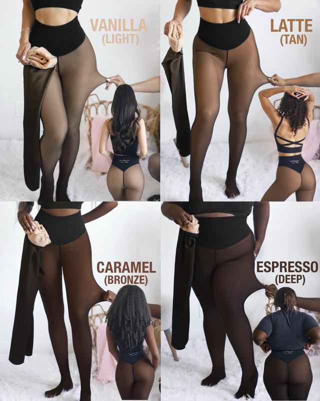 NUOVA FASCIA A COMPRESSIONE E OPZIONE A CUCITURA UNICA! I LEGGINGS ORIGINALI MAGIC FODERATI IN PILE - DALLA XXS ALLA 3XL - 4 COLORI - PIEDE CHIUSO - Collant in pile disponibili in taglie forti e pelliccia da chiara a marrone