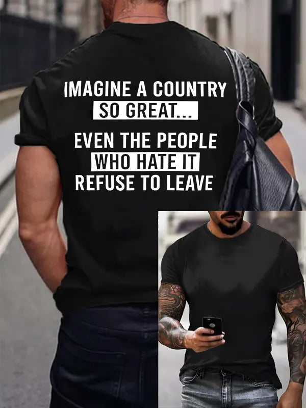 T-Shirt Uomo IMAGINE A COUNTRY