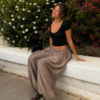 [2026.SOUL] Pantaloni Ampi Con Coulisse Regolabile