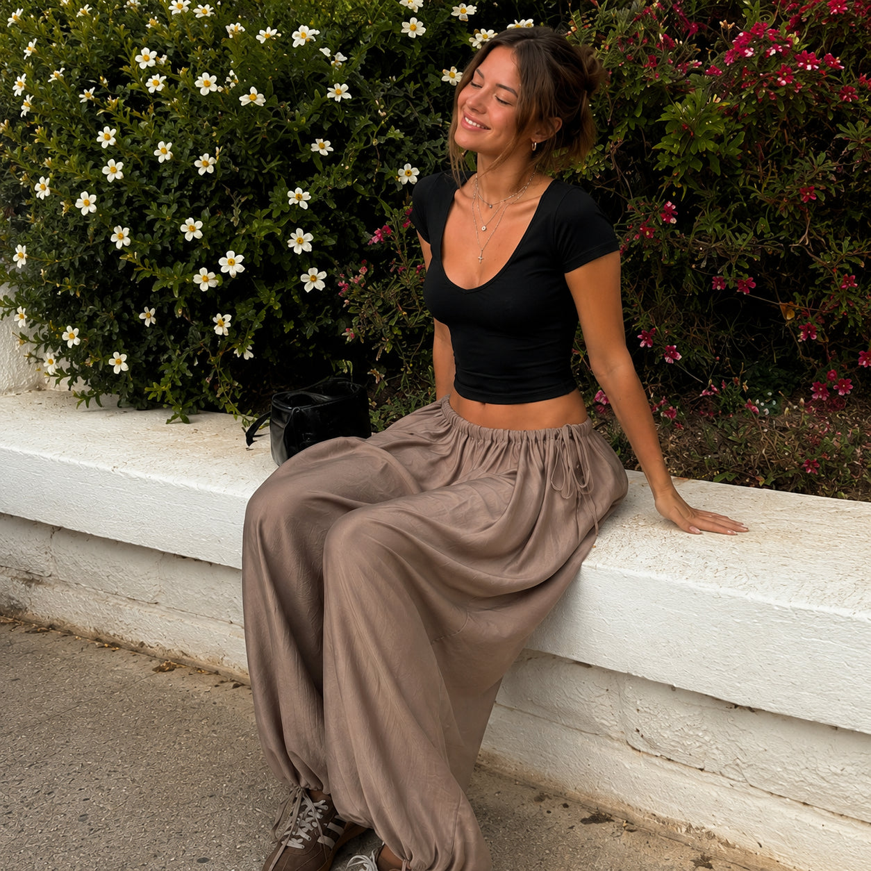[2026.SOUL] Pantaloni Ampi Con Coulisse Regolabile