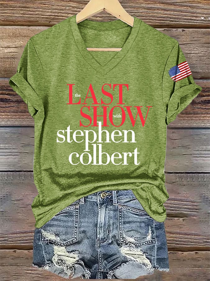 🔥Acquista 3 e ricevi il 15% di sconto🔥T-Shirt Retro Stampa Ultimo Spettacolo con Scollo a V