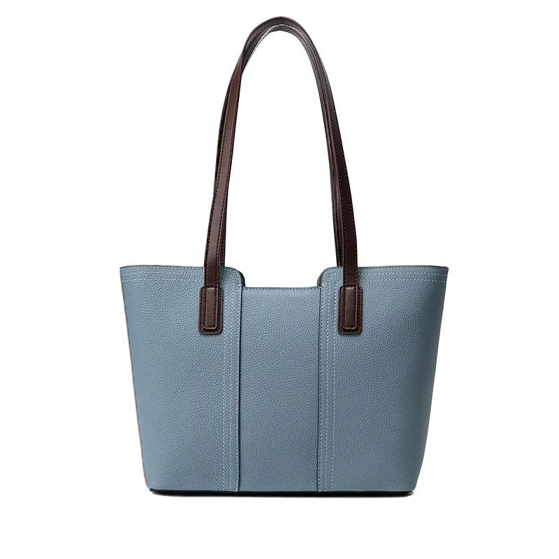 Borsa Tote da Lavoro Classica Grande da Donna in Vera Pelle