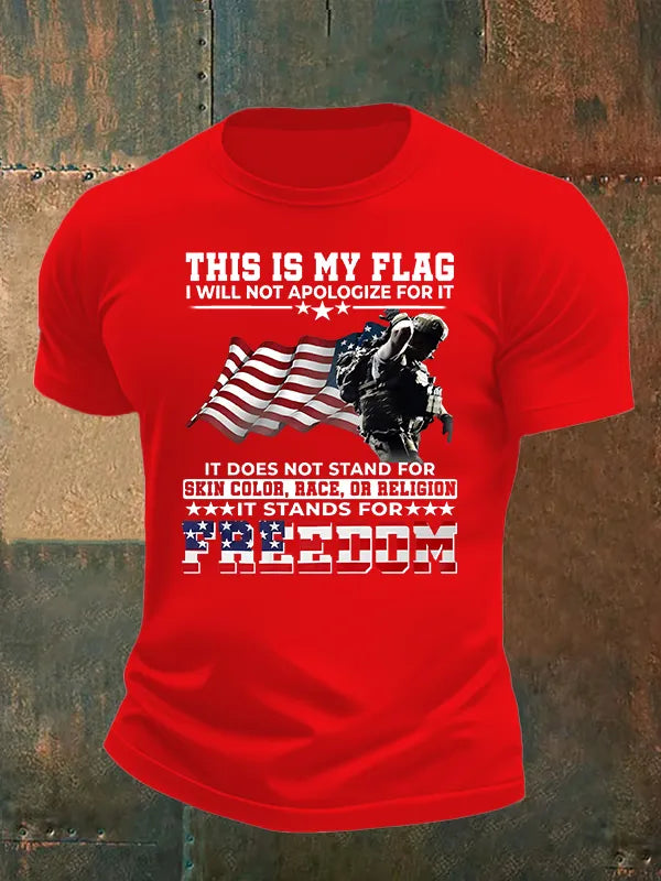 T-Shirt Uomo Stampa "QUESTA È LA MIA BANDIERA"