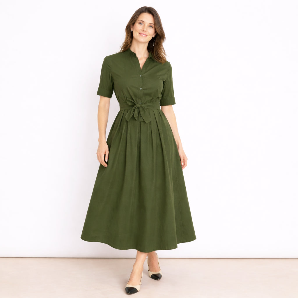 [2026.COUTURE] Jolie, Vestito Chemisier Con Cintura