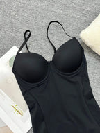 Ensemble Bodysuit Amincissant Froncé pour Femme, Design Fin Sans Bretelles, Parfait pour les Robes de Soirée, Sous-vêtement Confortable Toutes Saisons