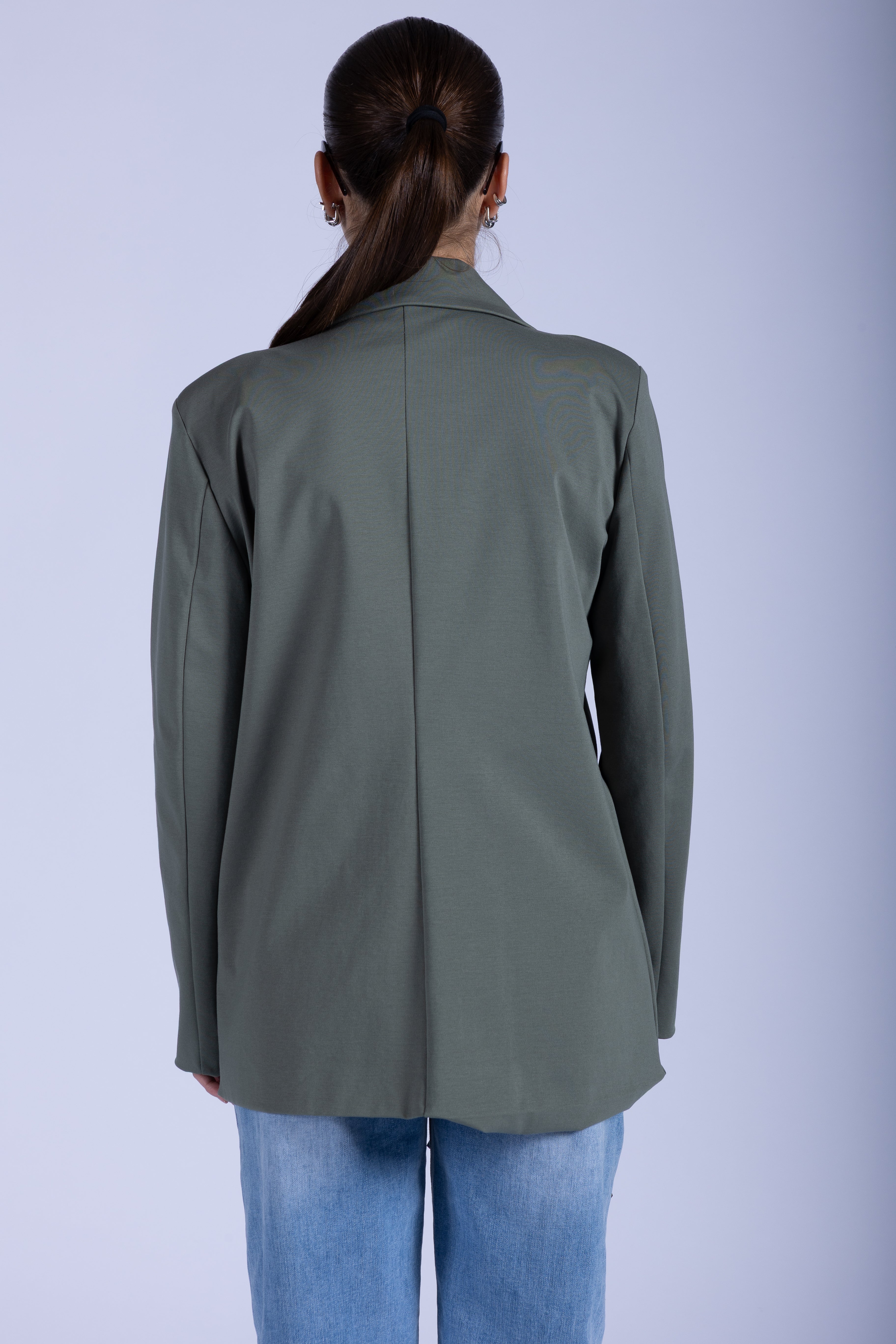 DOUBLE BREASTED BLAZER WITH BOW