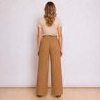 [2026] Pantalone Plissettato Con Coulisse In Vita