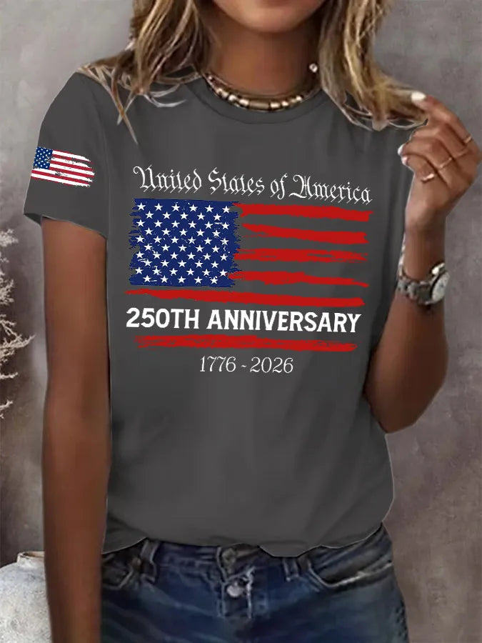 Maglietta stampata Retro 250° Anniversario 1776-2026