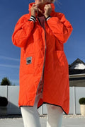 Manteau décontracté à capuche pour femme