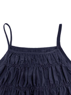 Completo da due pezzi da donna tinta unita: top con spalline sottili e pantaloni a gamba larga