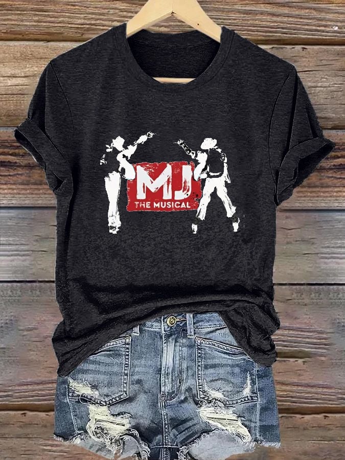T-shirt musicale da donna