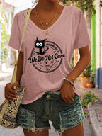 Women's  V-neck Retro Funny Proud Member Of  Club Menopause Perimenopause Print T-Shirt