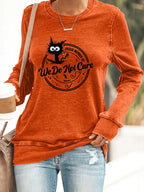 Women's  Retro Funny Proud Member Of Club Menopause Perimenopause Print Knitted Tops
