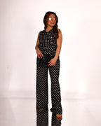 COMPLETO ELEGANTE A POIS
