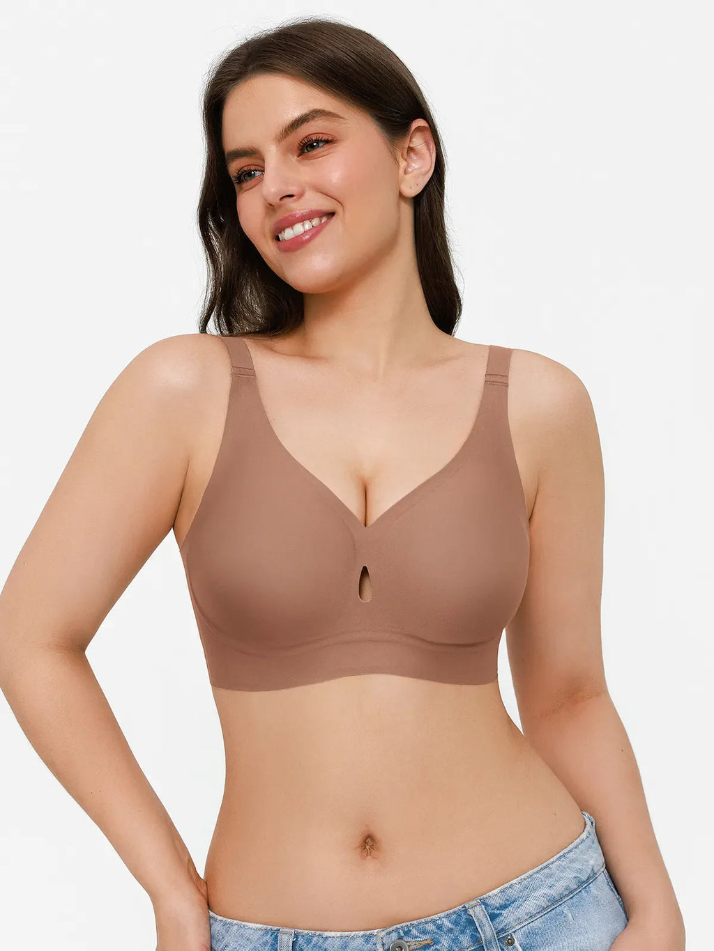 Soutien-gorge sans coutures avec support en gel et maintien des contours