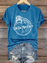 Retro Funny Proud Member Of WDNC Club We Do Not Care Menopause Perimenopause Print T-Shirt