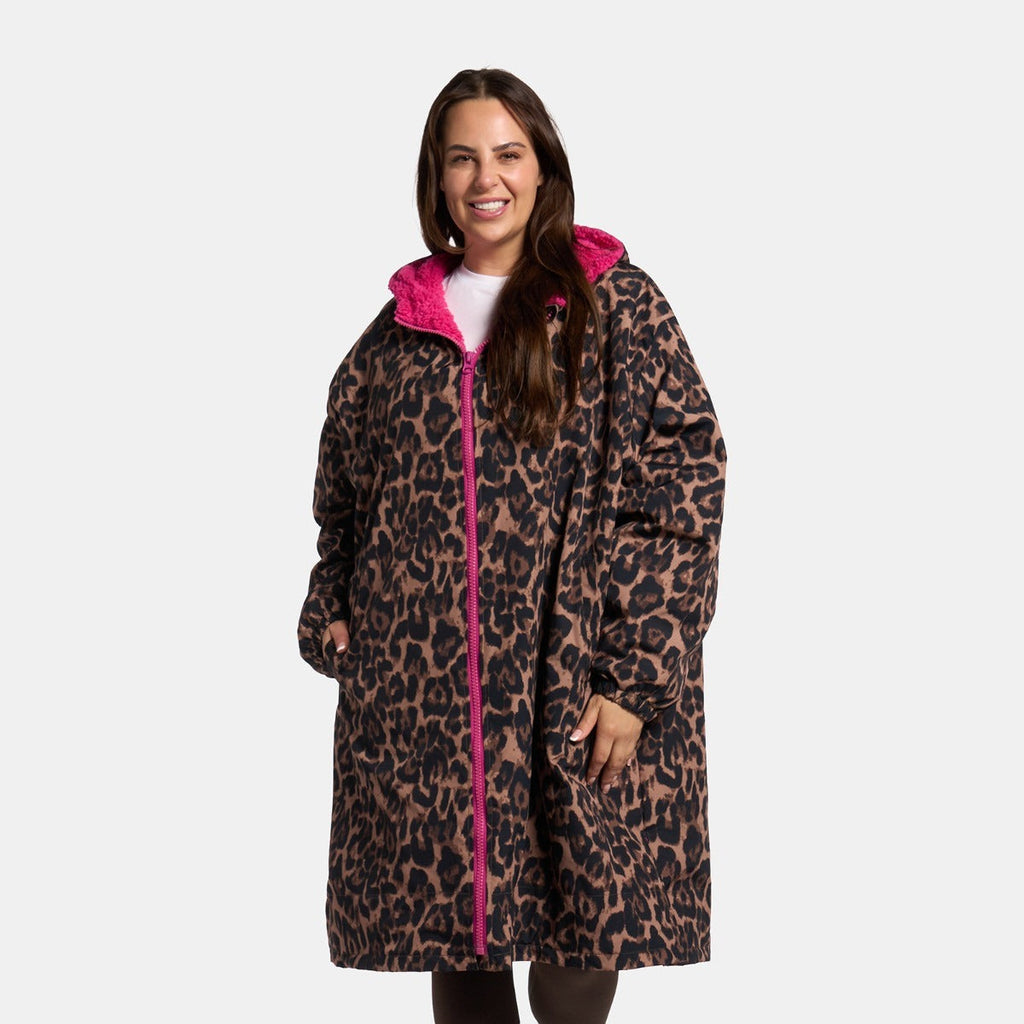 Peignoir de Séchage Imperméable Coupe-Vent, Robe de Changement Doublée Polaire Sherpa Douce, Manteau Veste à Capuche Surdimensionné à Manches Longues pour Enfants, Adultes, Hommes, Femmes, Surf, Plage, Natation, Restez au Sec
