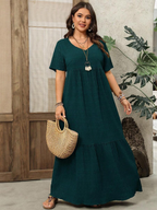 Robe d'été bohème grande taille pour femme
