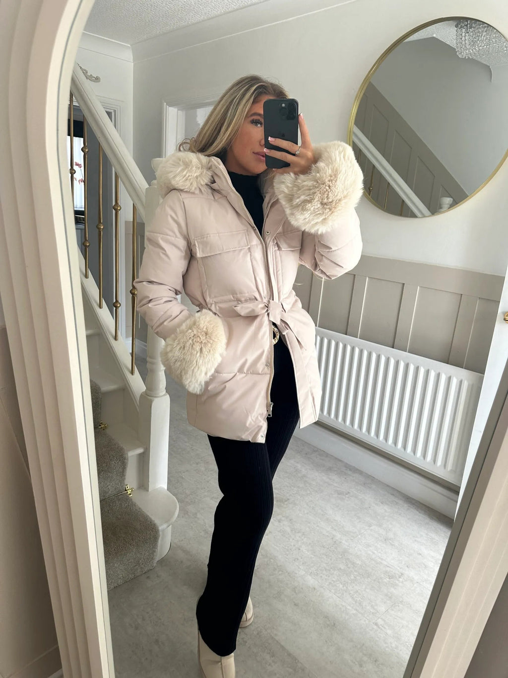 Cappotto in pelliccia sintetica